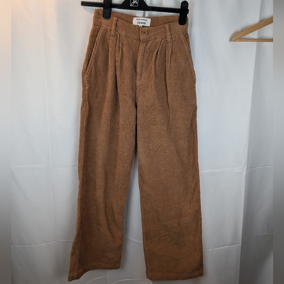 Reformation Montauk Pleated High Rise Corduroy Pants size 24 new no tags - Picture 5 of 14
